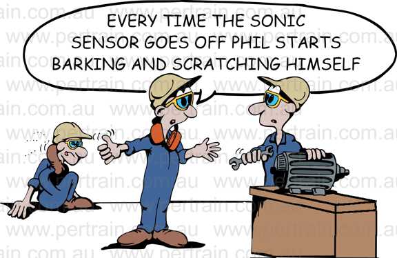 Every time the sonic sensor