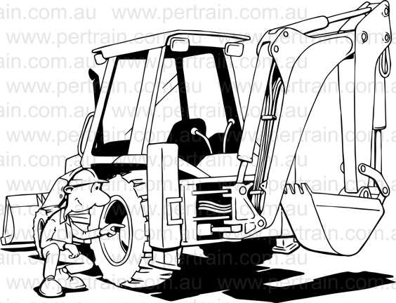Walkaround backhoe pq wheel