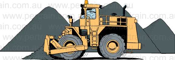 Stockpile management tyre dozer