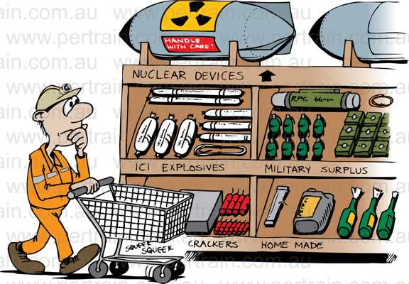 Explosives supermarket