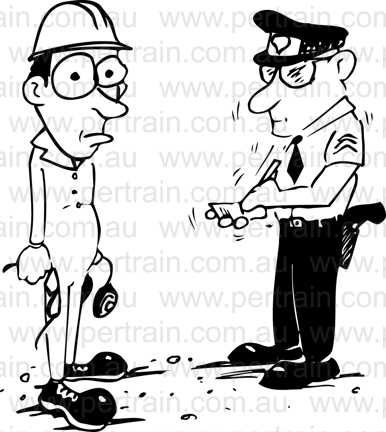 ConfPolice and man getting ticketlict - 022