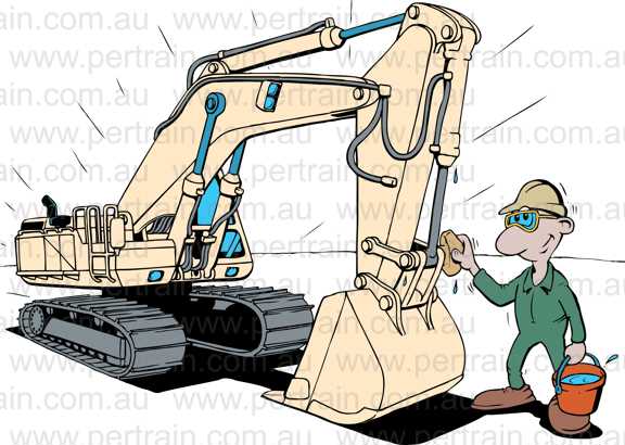 Clean excavator (h&g)