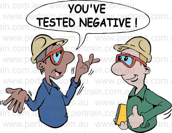 You've tested negative