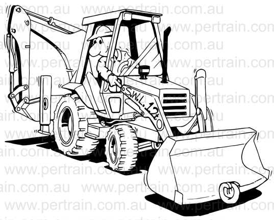 Backhoe crane loader arm swl