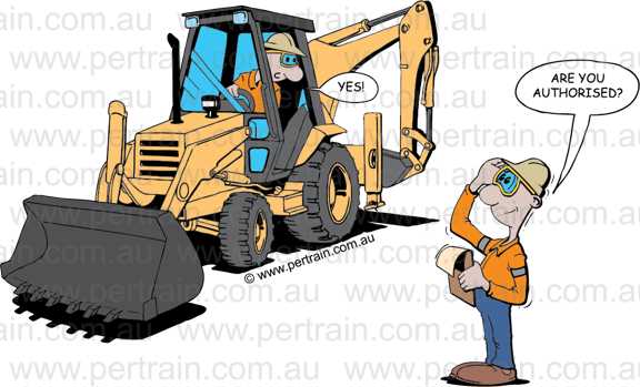 Are you authorised backhoe