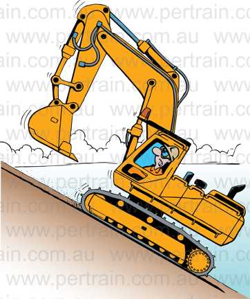 Uphill excavator