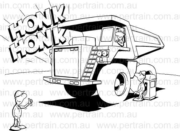 2 Honks haul truck