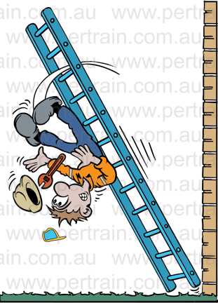 Man fall from ladder