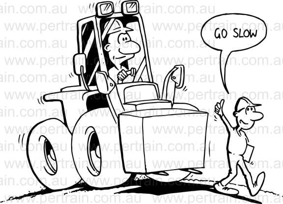 Go slow in forklift