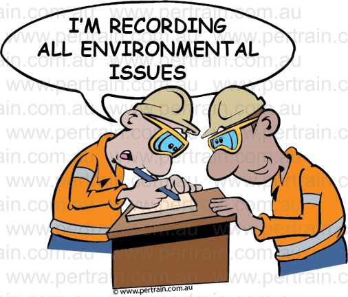 I'm recording all environmental