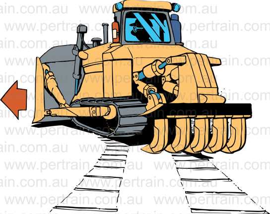 Dozer slew left