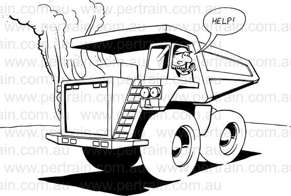 Help from haul truck