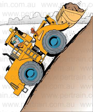 Down hill front end loader 2