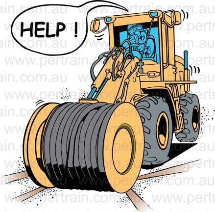 Cable handler emergency stop