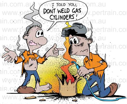 I told you dont weld gas cylinders