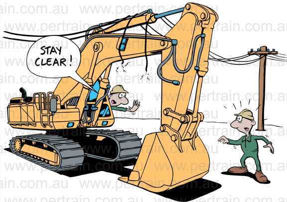 Stay clear excavator