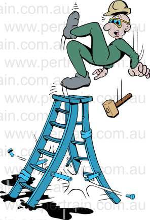 Step ladder fall