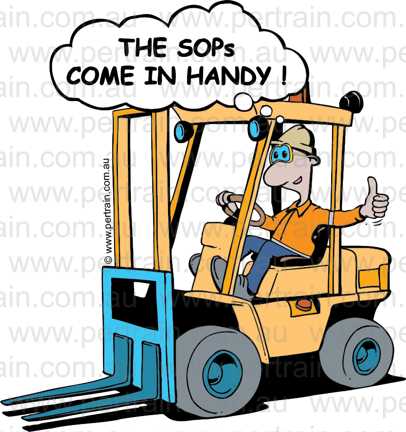 Sops come in handy forklift