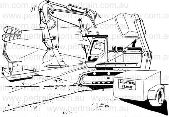 Light hazard excavator