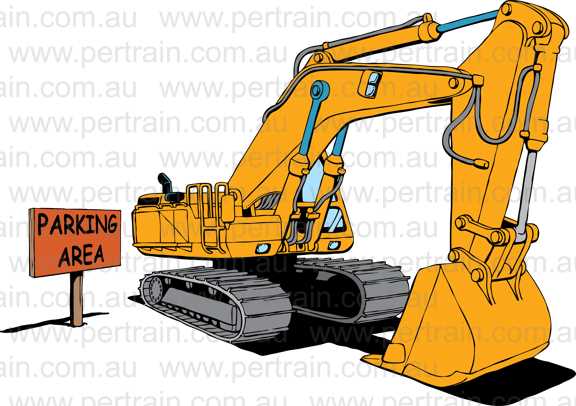 Parking area excavator