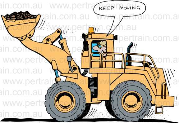 Keep moving front end loader
