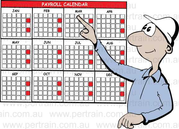 Payroll calendar