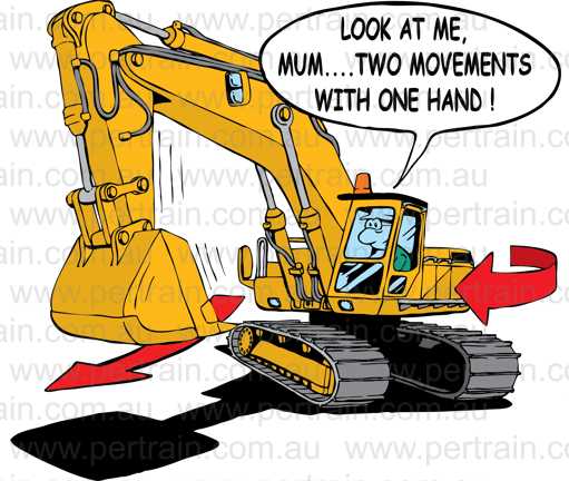 Look at me, mum excavator