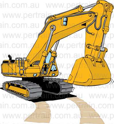 Reverse right excavator