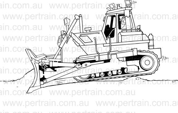 Dozer d155ax pitch down