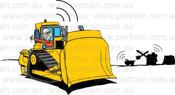 Dozer gps safemine system