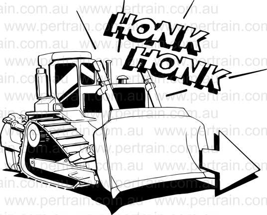 Dozer d8 2 honks forward