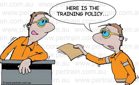 Here is the training policy