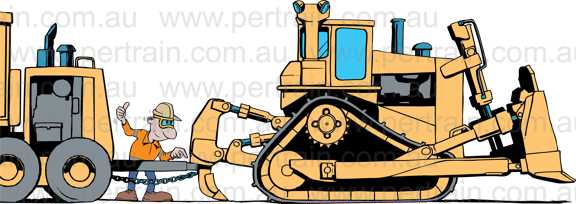 Dozer towing vehicle