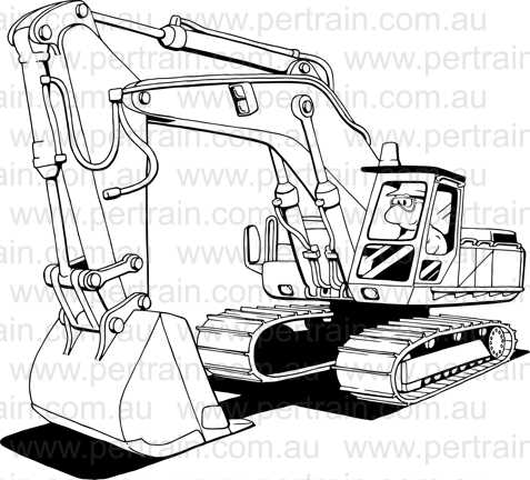 Excavator pb bw