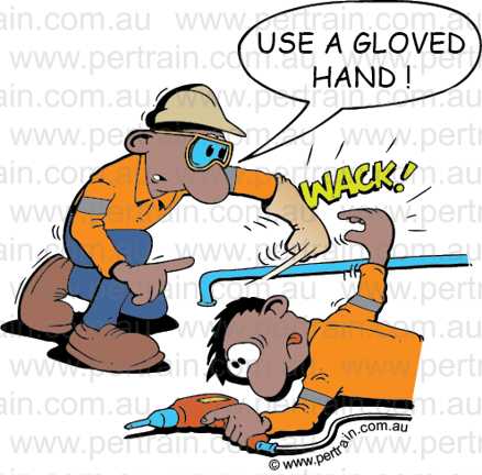 Use a gloved hand