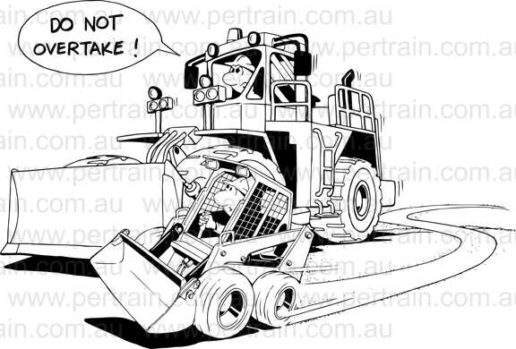 Do not overtake bobcat