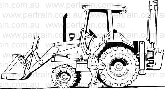 Walkaround backhoe cab p