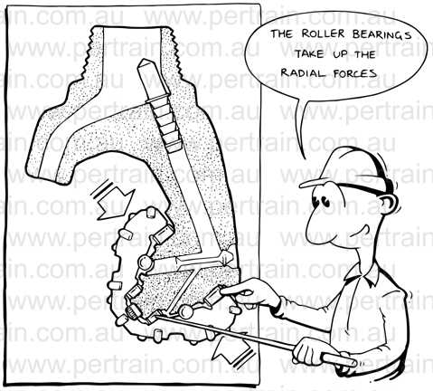 Comp the roller bearings