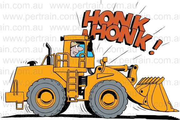 Two honks front end loader