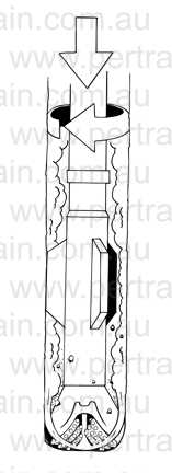 Drill bit flush air