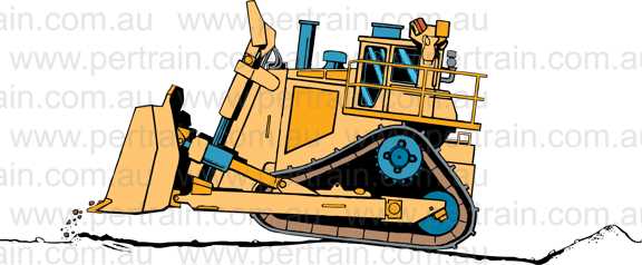 Dozer D9 pitch up