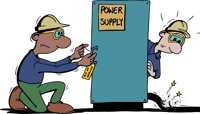 Power supply out of