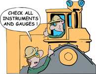 Dozer check all instruments