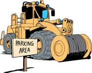 Parking spot cable reeler