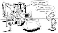 Select neutral backhoe