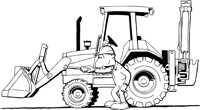 Walkaround backhoe lift cyl p