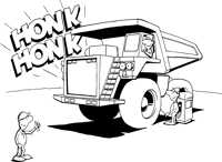 2 Honks haul truck
