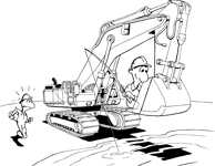 Fishing excavator