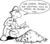 Use coarse material
