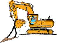 Excavator dig up cable